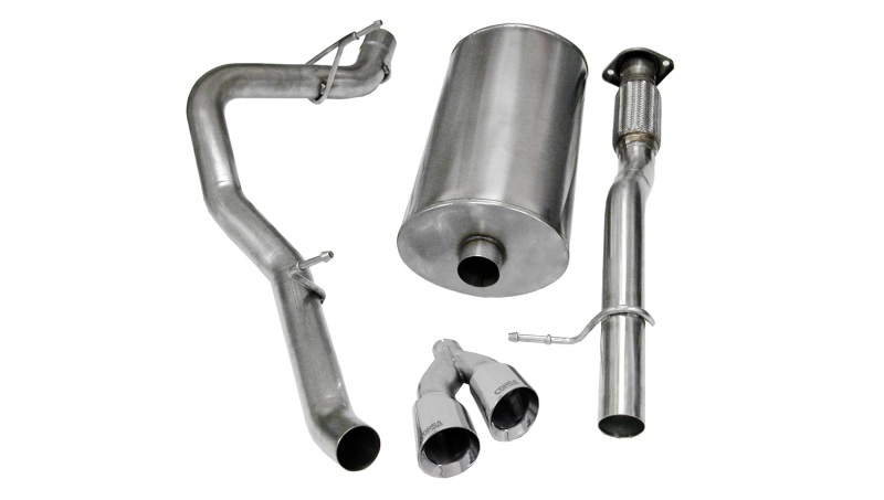 Chevrolet Suburban 1500 Performance Exhaust - Single Side Exit - CORSA Performance - Sport Cat-Back with Twin 4.0in. Polished Pro-Series Tips - Polished - `09-`13